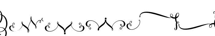 ArelinaOrnaments Font LOWERCASE