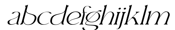 Aretha Bridge Italic Font LOWERCASE