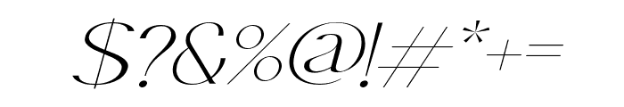 ArethaBridge-Italic Font OTHER CHARS