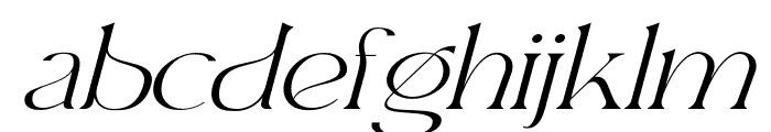 ArethaBridge-Italic Font LOWERCASE