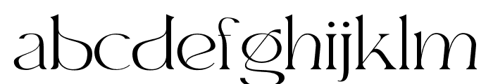 ArethaBridge-Regular Font LOWERCASE