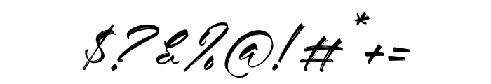 Arettolesa Italic Font OTHER CHARS