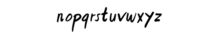 Arfindes Orthem Italic Font LOWERCASE