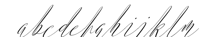 ArgentinaScript-Italic Font LOWERCASE