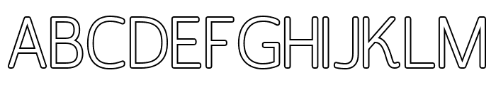 Argodame Outline Medium Font LOWERCASE