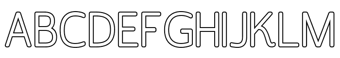 Argodame Outline Semi-Bold Font LOWERCASE