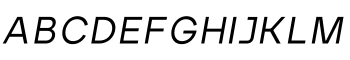 Argon - Oblique Font UPPERCASE