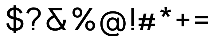 Argon - Regular Font OTHER CHARS