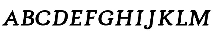 Argumend DemiBold Italic Font UPPERCASE