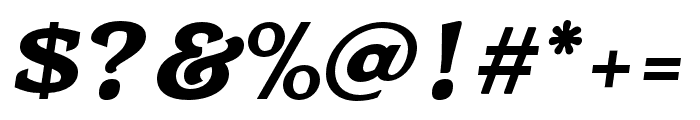 Argumend ExtraBold Italic Font OTHER CHARS