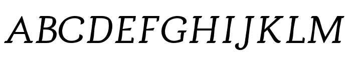 Argumend Light Italic Font UPPERCASE