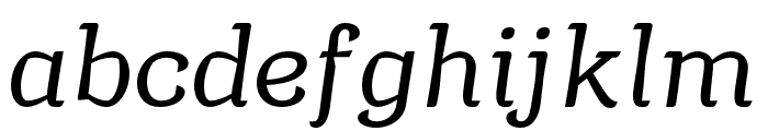 Argumend Light Italic Font LOWERCASE