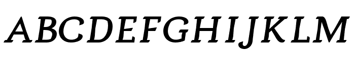 Argumend Medium Italic Font UPPERCASE