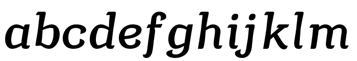 Argumend Medium Italic Font LOWERCASE