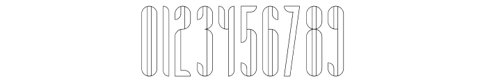 Aria Outline Font OTHER CHARS