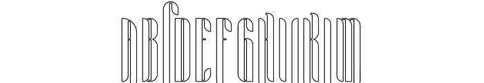 Aria OutlineTwo Font UPPERCASE