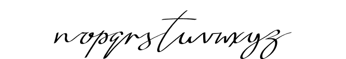 Arielle Signature Font LOWERCASE