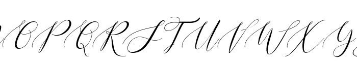 Ariesta Italic Font UPPERCASE