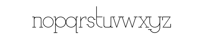 Ariesta Moon Serif Font LOWERCASE