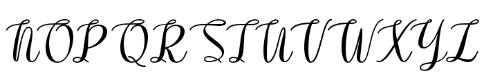 ArietelineScript-Bold Font UPPERCASE