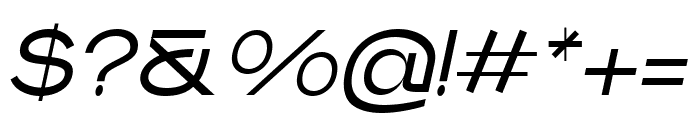 Ariom Regular Italic Font OTHER CHARS