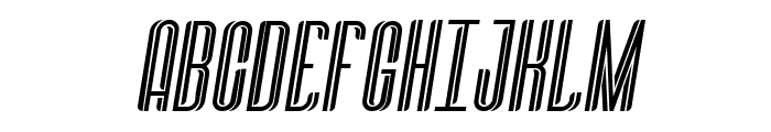 Aristeo Bold Italic Solid Font LOWERCASE