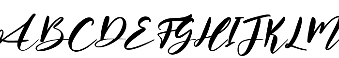 Aritha Italic Font UPPERCASE