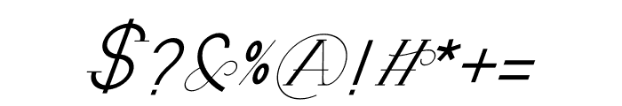 Arkadelphia Italic Font OTHER CHARS