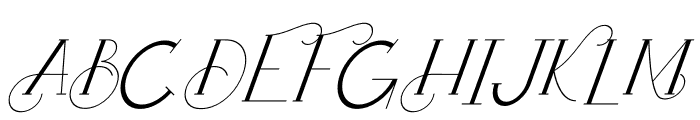 Arkadelphia Italic Font UPPERCASE