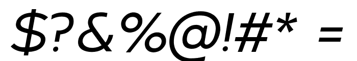 Arkibal Display-Medium Italic Font OTHER CHARS