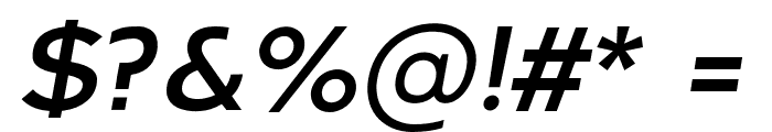 Arkibal Display-Regular Italic Font OTHER CHARS
