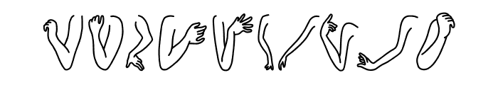 Arm Doodle Font OTHER CHARS