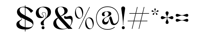 Armany-Medium Font OTHER CHARS
