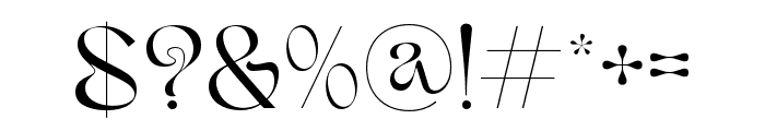 Armany-Regular Font OTHER CHARS