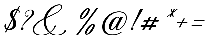 Armstrong Regular Font OTHER CHARS