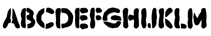 Army Rough Font UPPERCASE