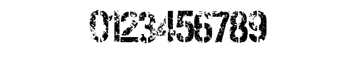Army Stencil Distressed Regular Font OTHER CHARS