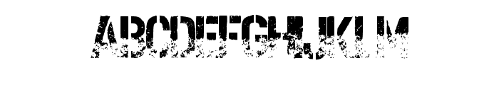 Army Stencil Faded By S Regular FONT