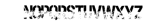 Army Stencil Faded By S Regular Font LOWERCASE