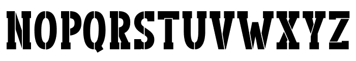 Army Style Solid Font LOWERCASE