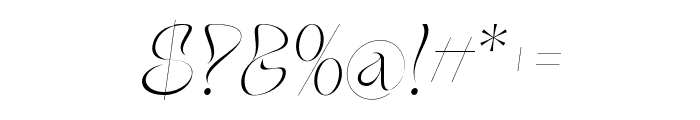 Arogant-Italic Font OTHER CHARS