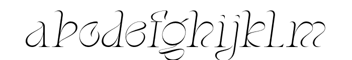 Arogant-Italic Font LOWERCASE