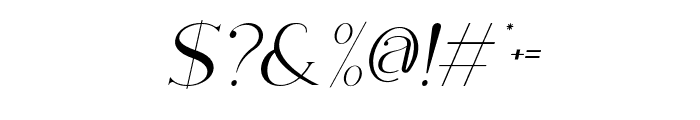 Arpegio-Italic Font OTHER CHARS