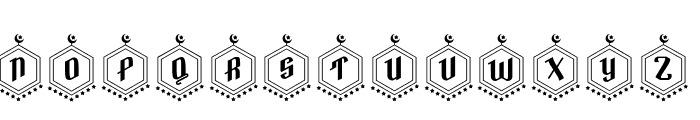 Arrafi Ramadan monogram Font UPPERCASE