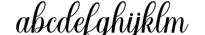 Arsegtosia Script Font LOWERCASE