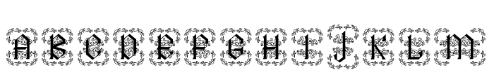 Arshaka Monogram Deco Frame Font UPPERCASE