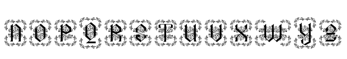 Arshaka Monogram Deco Frame Font LOWERCASE