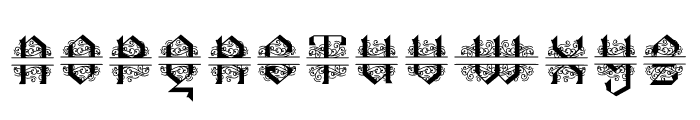 Arshaka Monogram Split Font UPPERCASE