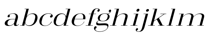 Arshila-ItalicExpanded Font LOWERCASE
