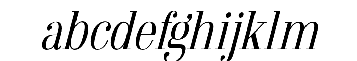 Arshila-LightItalicCondensed Font LOWERCASE